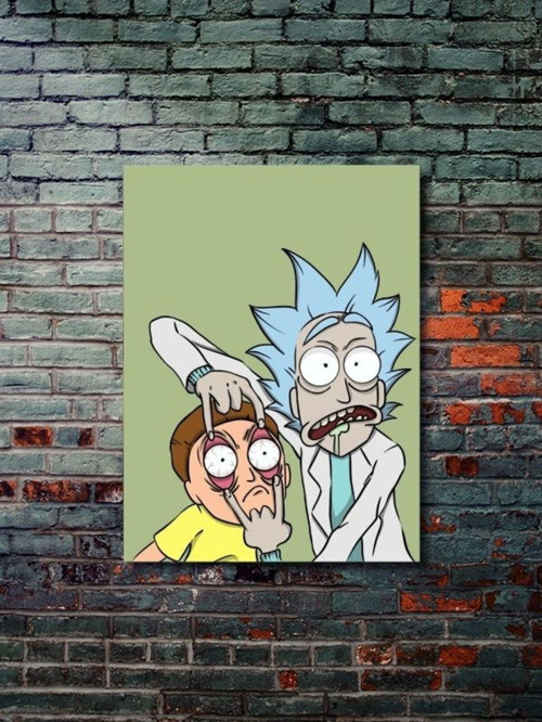 Rick And Morty - Film & Dizi Posterleri, Özel Tasarım Kağıt Poster, Duvar Sanatı