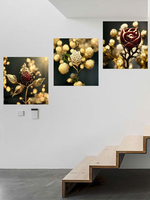 Modern Sanatsal Uv Baskı Mdf Art Tablo Evinize Şıklık Katın 30X30 Ys 0016