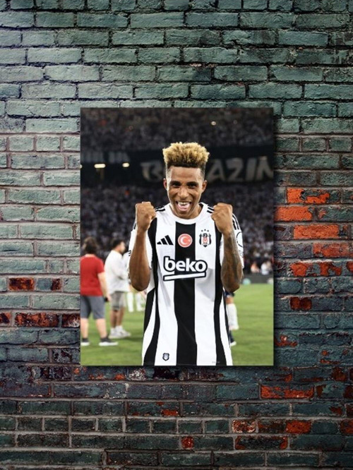 Gedson Fernandes - Bjk - Spor Posterleri, Takım Posterleri Özel Tasarım Kağıt Poster
