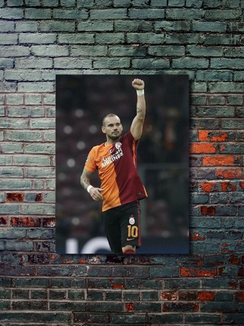 Wesley Sneijder - Gs - Poster - Spor Posterleri, Takım Posterleri Özel Tasarım Poster