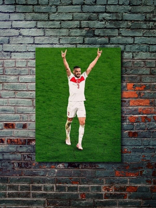 Merih Demiral - Türkiye - Milli Takım - Spor Posterleri, Takım Posterleri Özel Tasarım Kağıt Poster,