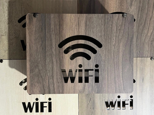 Modem Saklama Kutusu - 25x18x9 Cm Dekoratif Ahşap Modem Saklama Kutusu Modem Rafı kahverengi