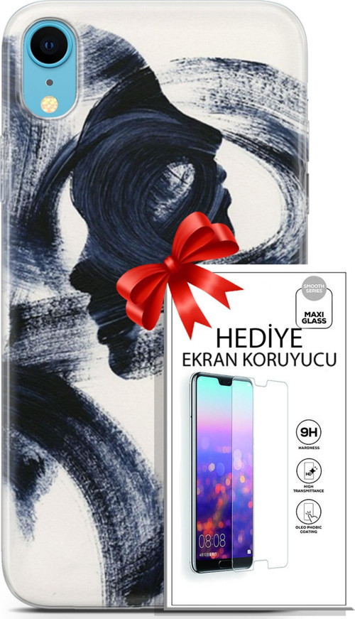 Apple İphone Xr Kılıf Orijinal Seri Soul 10 2 Yüzlü Full Hd Kılıf + Ekran Koruyucu