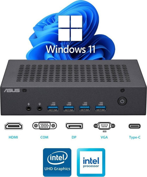 N100 16GB 128 GB M.2 SSD PN43-BBN100MD ATL21 W11Pro Mini Masaüstü Bilgisayar
