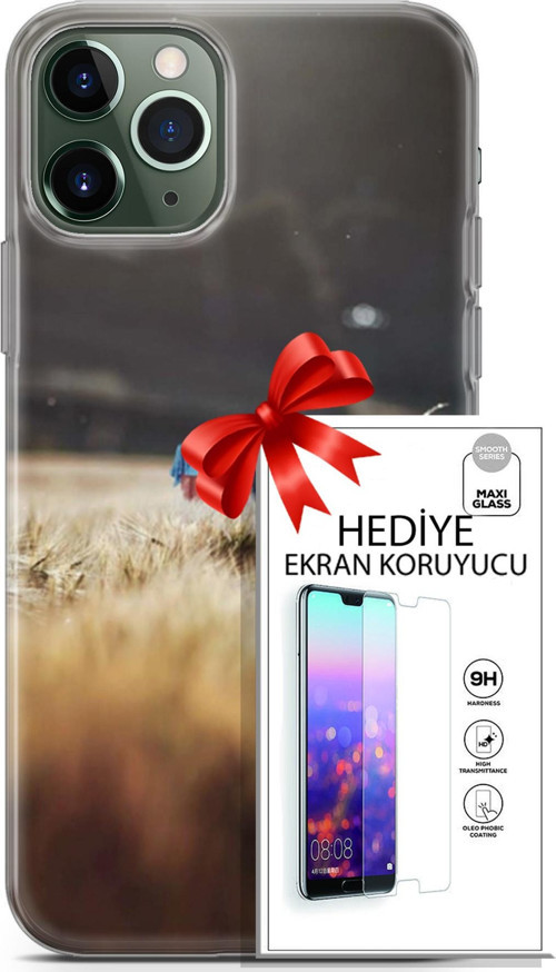 Apple İphone 11 Pro Max Kılıf Orijinal Seri Pubg 03 Ana Karakter Arka Kapak + Ekran Koruyucu