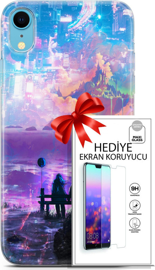 Apple İphone Xr Kılıf Orijinal Seri Neo 25 Spider Man Miles Soyulmayan Kılıf + Ekran Koruyucu Full Koruma