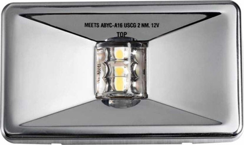 Dikdörtgen Kıç Feneri, Krom Kapaklı, Led 12V