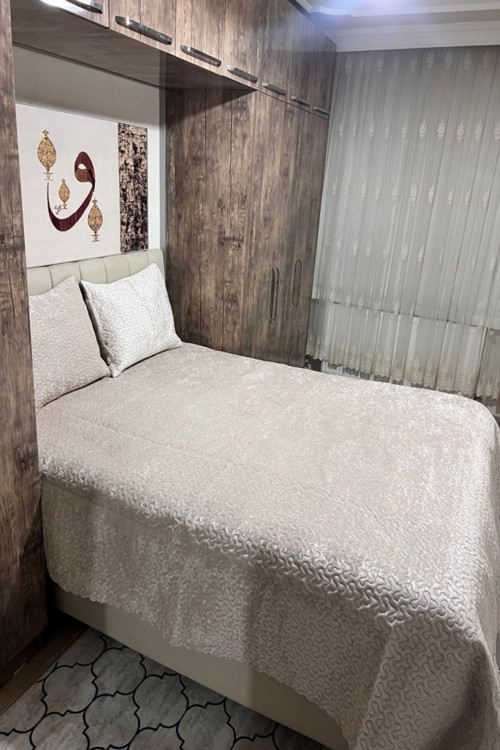 Kadife Pike Takımı Ve Yatak Örtüsü Kapitone Pike Takımı Yatak Örtüsü Çift Kişilik 250X260