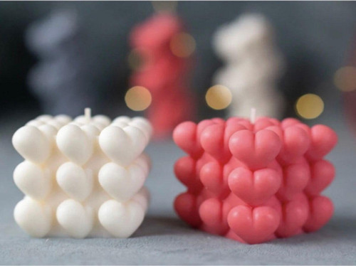 2'Li Kokulu Kalpli Bubble Mum Takımı
