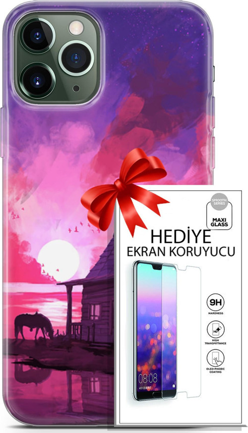 Apple İphone 11 Pro Max Kılıf Orijinal Seri Neo 27 Aquaman Lazer Kesim Silikon Ekran Koruyucu