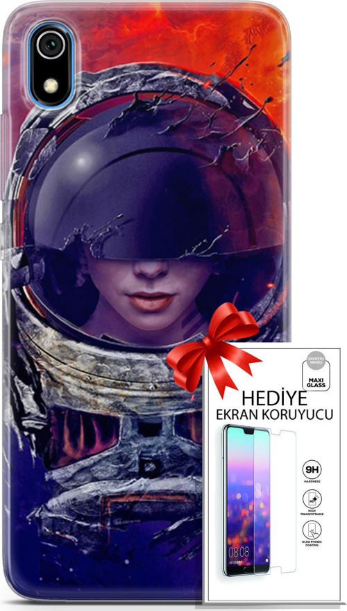 Xiaomi Redmi 7A Kılıf Orijinal Seri Algorand 17 Astrolojika Yumuşak Kılıf + Ekran Koruyucu