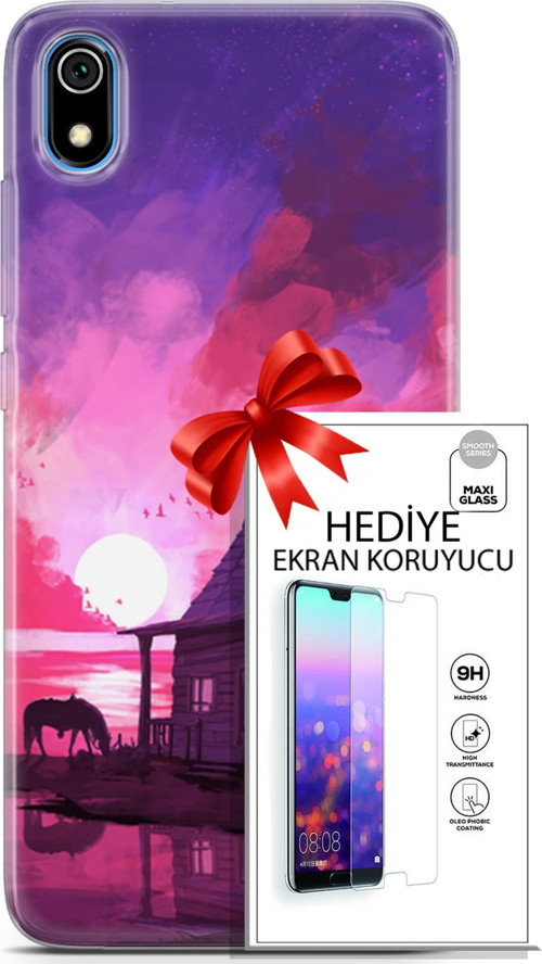 Xiaomi Redmi 7A Kılıf Orijinal Seri Neo 27 Aquaman Lazer Kesim Silikon Ekran Koruyucu