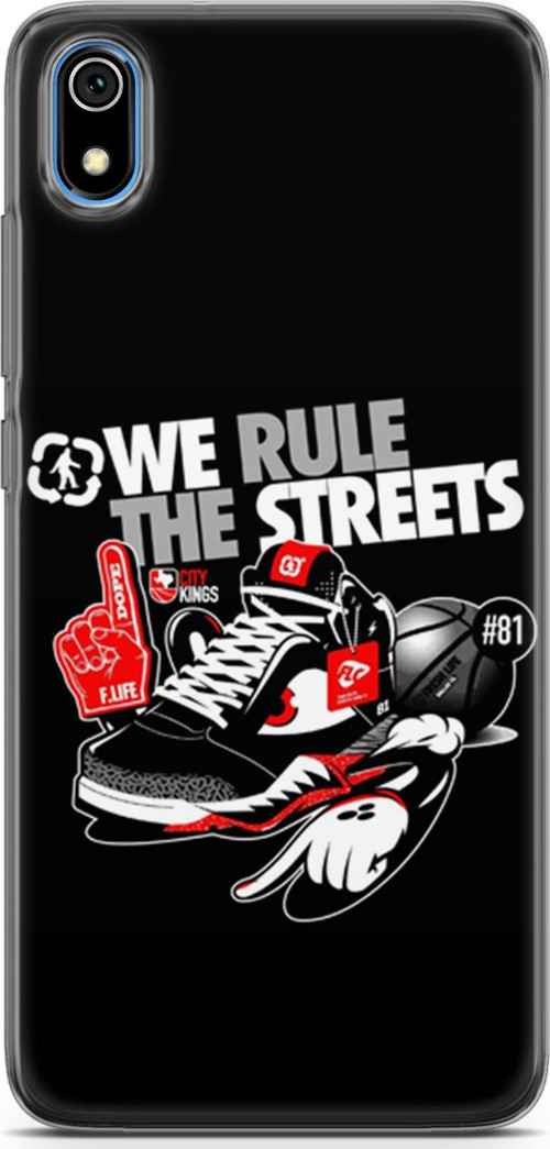 Xiaomi Redmi 7A Kılıf Orijinal Seri Typo 25 We Rule The Streets Soyulmayan Kılıf