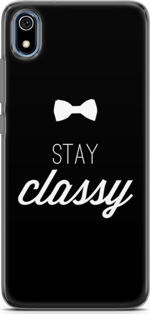 Xiaomi Redmi 7A Kılıf Orijinal Seri Typo 18 Stay Classy Parlak Kılıf