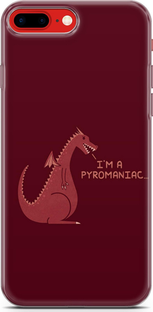 Apple İphone 7 Plus - 8 Plus Kılıf Orijinal Seri Typo 07 I'M A Pyromaniac Desenli Kılıf