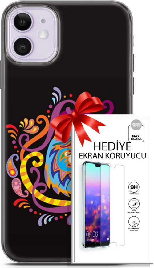 Apple İphone 11 Kılıf Orijinal Seri Scotish-British 02 Yerel Kedi Kapak Ve Ekran Koruyucu