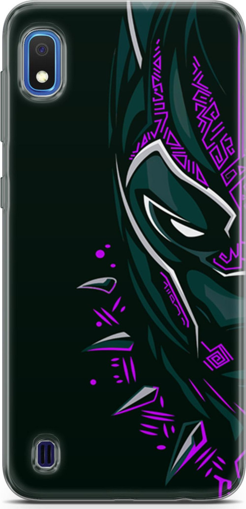 Galaxy A10 Uyumlu Kılıf Yapayzeka 2 Kara Panter Mor Kapak