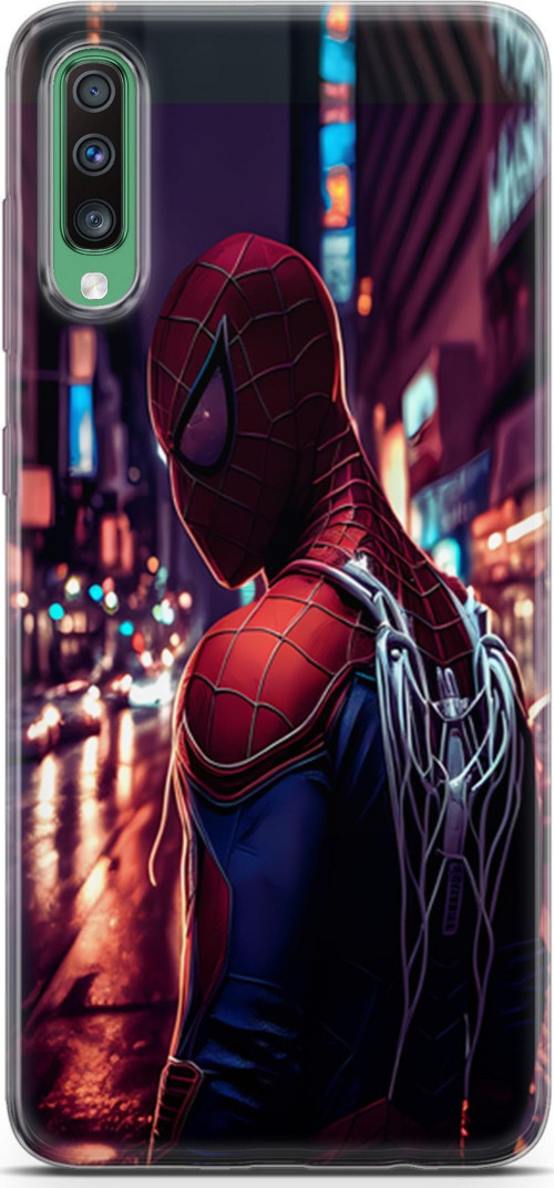 Galaxy A50 Uyumlu Kılıf Yapayzeka 9 Spiderman NY UV Kılıf