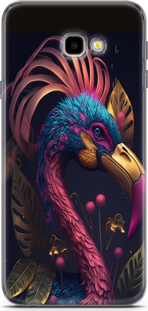 Galaxy J4 Plus Uyumlu Kılıf Yapayzeka 24 Cennet Kuşu Darbe Emici Kılıf
