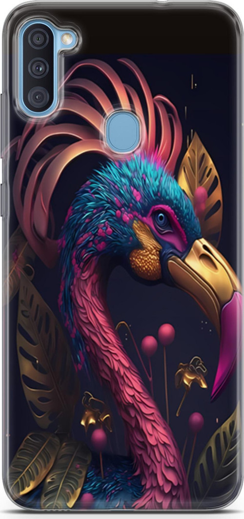 Galaxy A11 Uyumlu Kılıf Yapayzeka 24 Cennet Kuşu Darbe Emici Kılıf