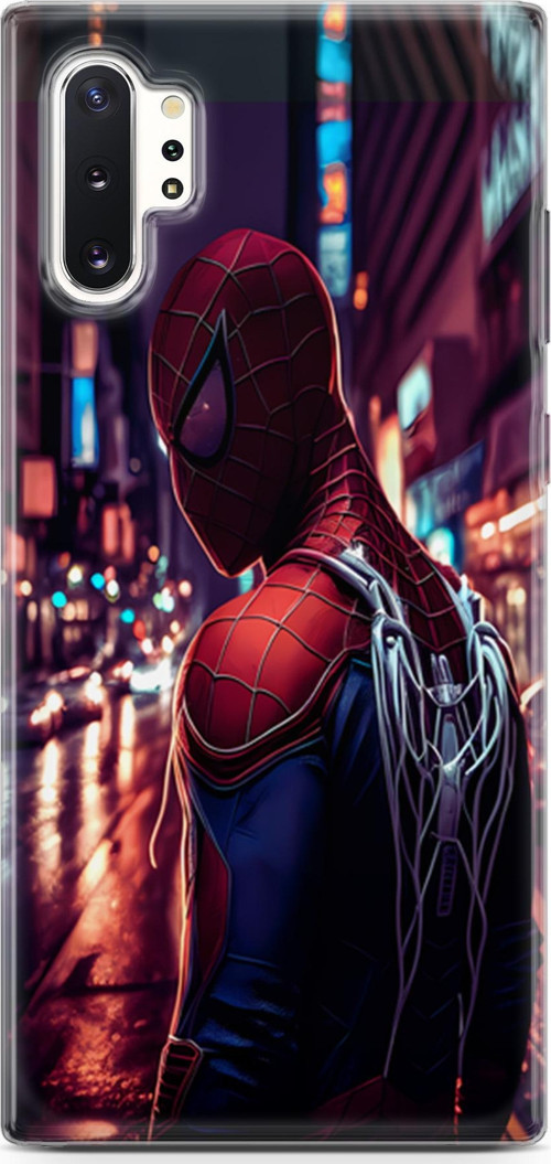 Galaxy Note 10 Plus Uyumlu Kılıf Yapayzeka 9 Spiderman NY UV Kılıf