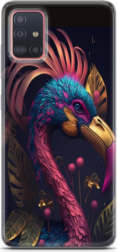 Galaxy A51 Uyumlu Kılıf Yapayzeka 24 Cennet Kuşu Darbe Emici Kılıf