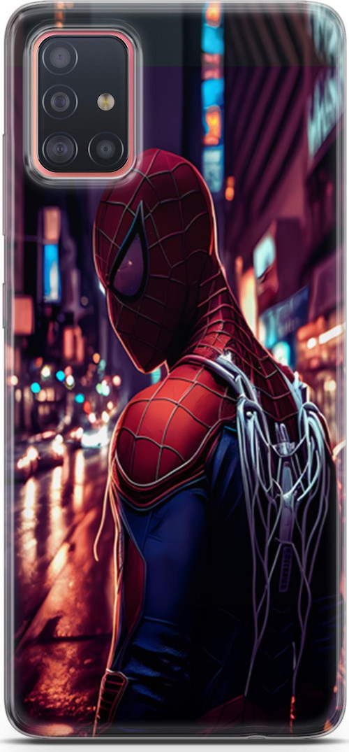 Galaxy A51 Uyumlu Kılıf Yapayzeka 9 Spiderman NY UV Kılıf