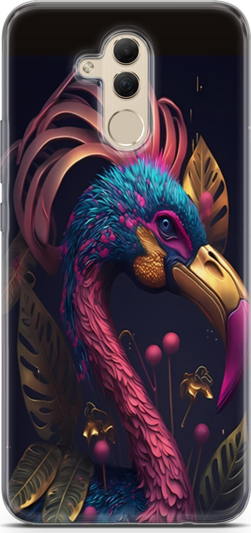Huawei Mate 20 Lite Uyumlu Kılıf Yapayzeka 24 Cennet Kuşu Darbe Emici Kılıf