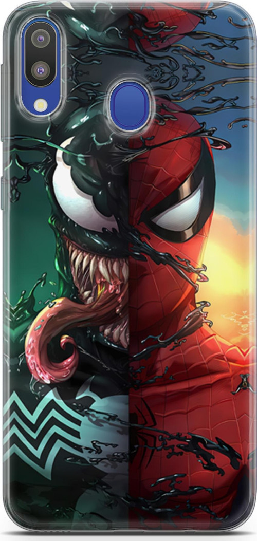 Galaxy M20 Uyumlu Kılıf Yapayzeka 10 Spider Venom Full HD Kılıf