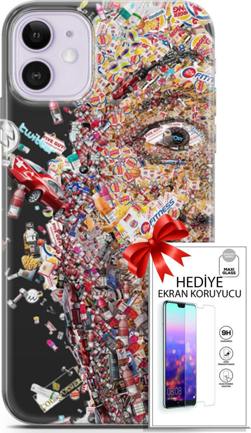 Apple İphone 11 Kılıf Orijinal Seri Cardano 09 Fitness Uv Kılıf Ve Ekran Koruyucu