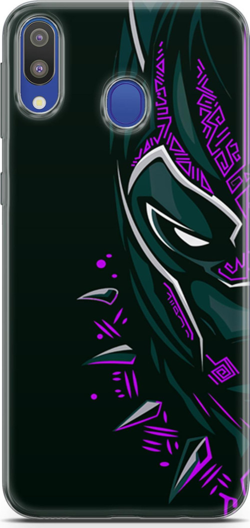 Galaxy M20 Uyumlu Kılıf Yapayzeka 2 Kara Panter Mor Kapak
