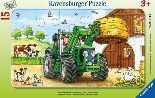 15 Parça Puzzle Tractor On Farm 060443