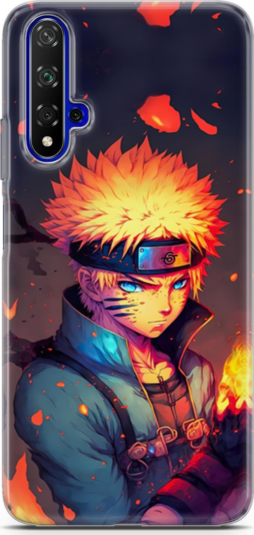 Huawei Nova 5t Uyumlu Kılıf Yapayzeka 11 Naruto 4K Baskılı Kılıf