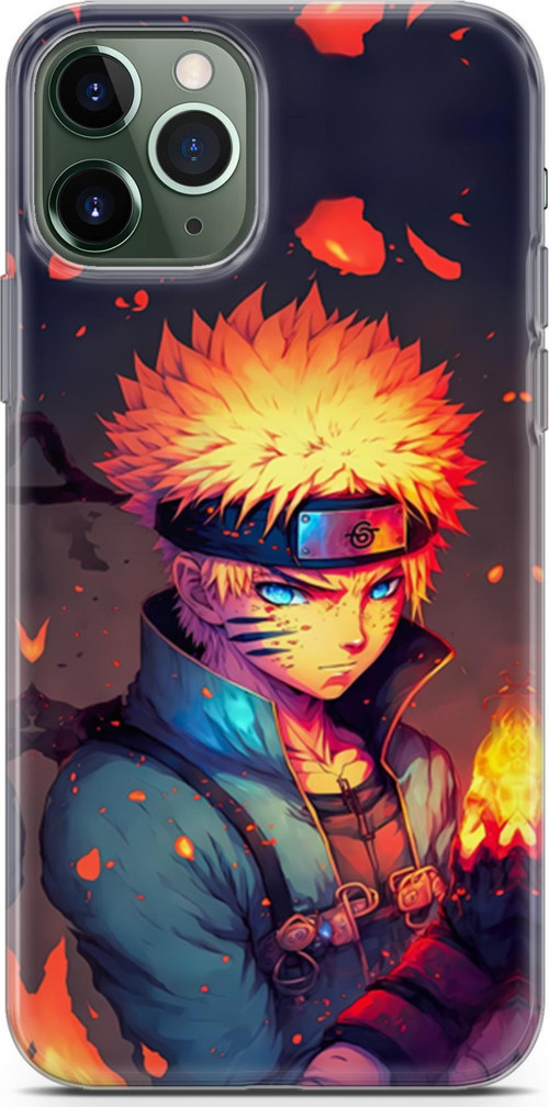 iPhone 11 Pro Max Uyumlu Kılıf Yapayzeka 11 Naruto 4K Baskılı Kılıf
