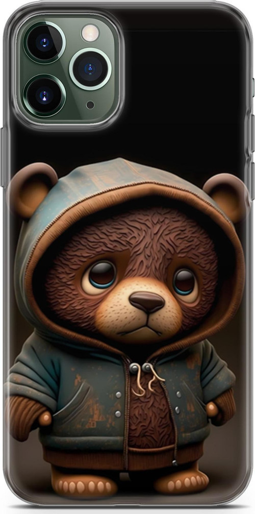 iPhone 11 Pro Max Uyumlu Kılıf Yapayzeka 17 Minik Ayıcık Yumuşak Kılıf