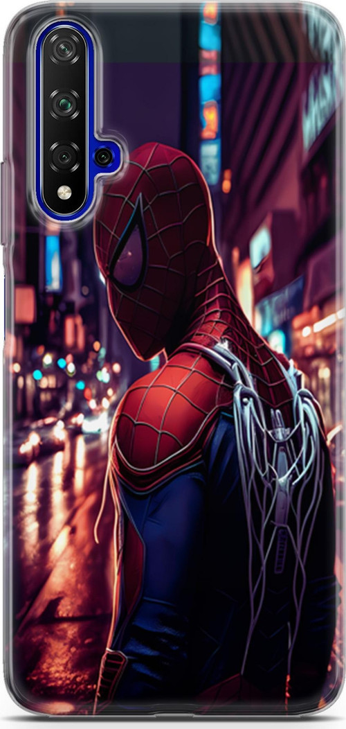 Huawei Nova 5t Uyumlu Kılıf Yapayzeka 9 Spiderman NY UV Kılıf