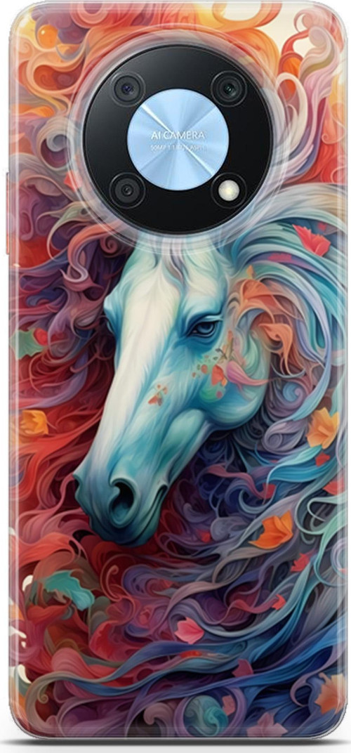Huawei Nova Y90 Uyumlu Kılıf Yapayzeka 29 At ve Sanat Leke Tutmaz Kapak