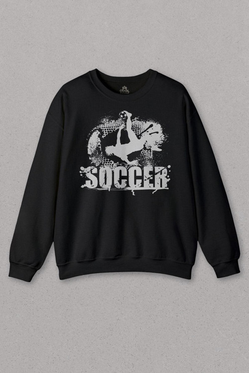 Unisex Sweatshirt Soccer Röveşata Gol Atan Futbolcu Taktik Baskılı Sweat