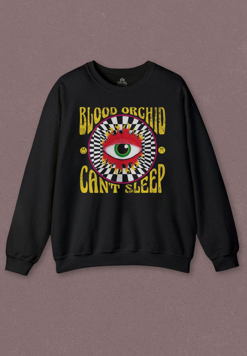 Unisex Sweatshirt Can'T Sleep Urban Street Sokak Wear Baskılı Sweat