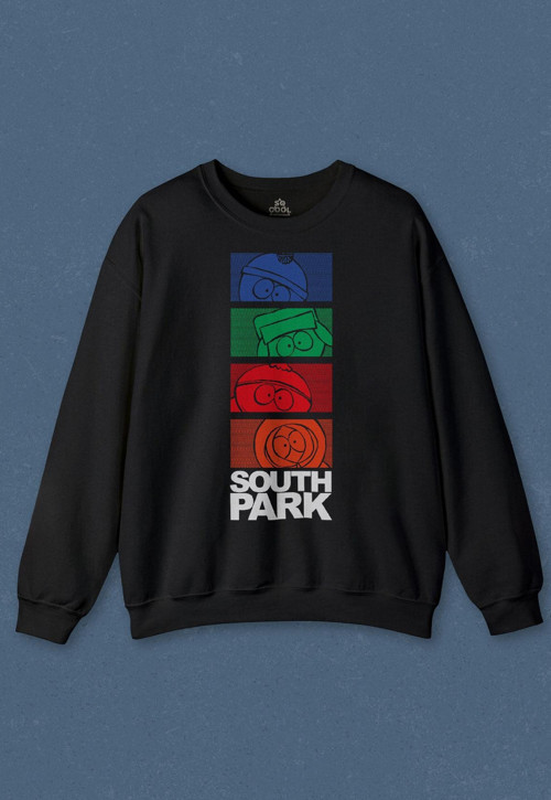 Unisex Sweatshirt South Park Kenny Cartman Kyle Stan Dizi Film Baskılı Sweat PSW01S-4143