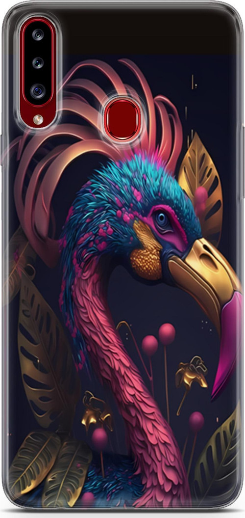 Galaxy A20s Uyumlu Kılıf Yapayzeka 24 Cennet Kuşu Darbe Emici Kılıf