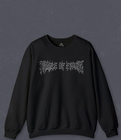 Unisex Sweatshirt Cradle Of Filth Black Metal Gotik Gothic Goth Music Baskılı Sweat