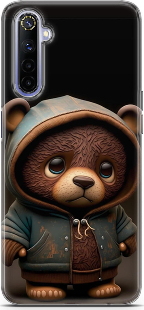 Realme 6 Uyumlu Kılıf Yapayzeka 17 Minik Ayıcık Yumuşak Kılıf