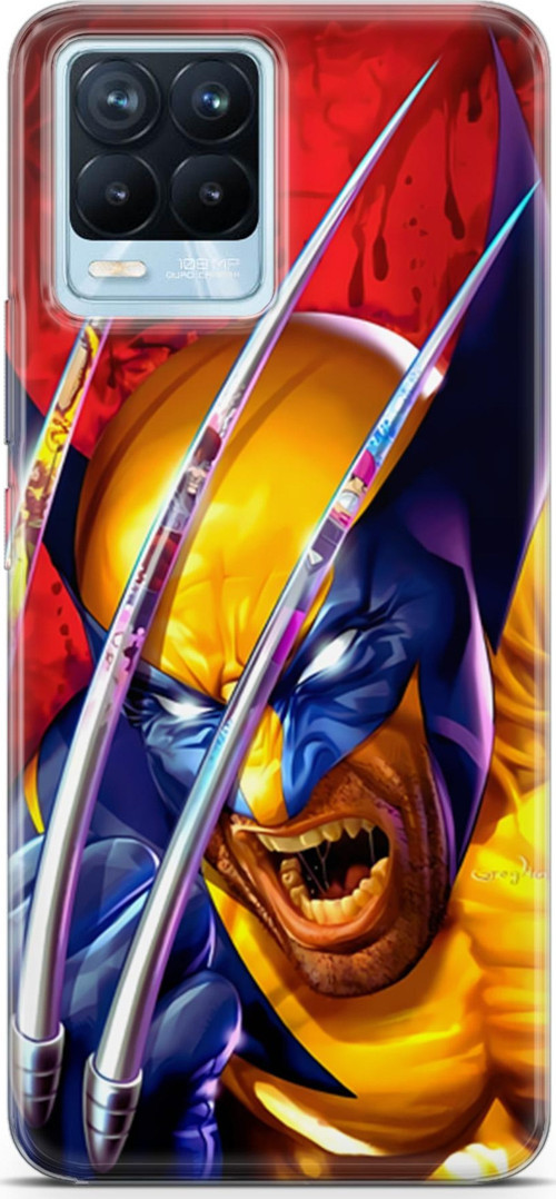 Realme 8 Pro Uyumlu Kılıf Yapayzeka 7 Wolverine Desenli Kılıf
