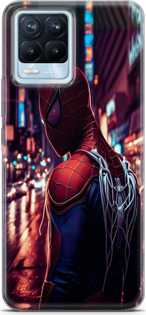 Realme 8 Pro Uyumlu Kılıf Yapayzeka 9 Spiderman NY UV Kılıf
