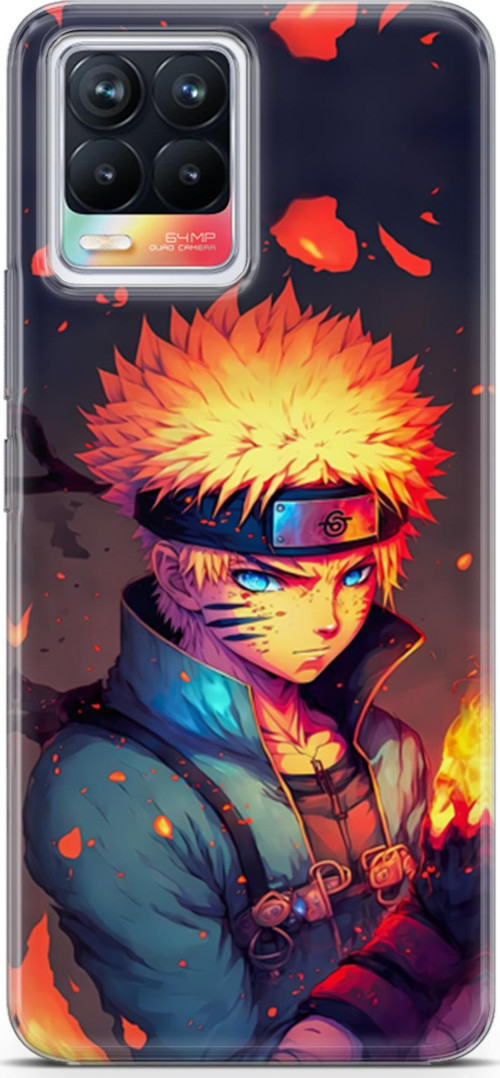 Realme 8 Uyumlu Kılıf Yapayzeka 11 Naruto 4K Baskılı Kılıf