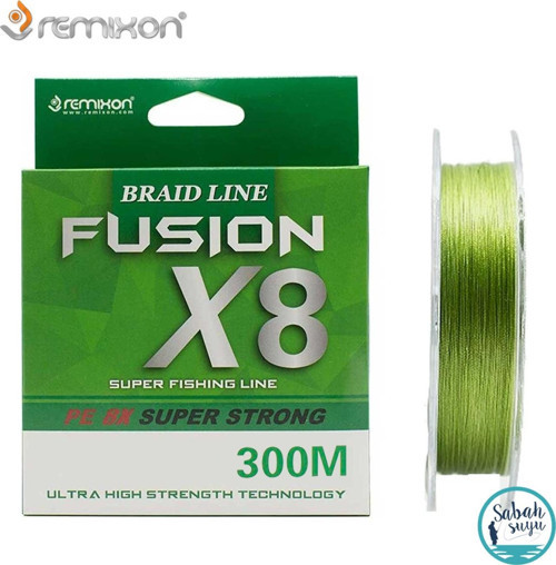 Fusion X8 İp Misina 300mt 0.13mm 6.8kg Yeşil