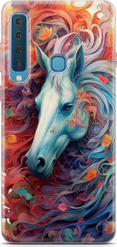 Galaxy A9 2018 Uyumlu Kılıf Yapayzeka 29 At ve Sanat Leke Tutmaz Kapak