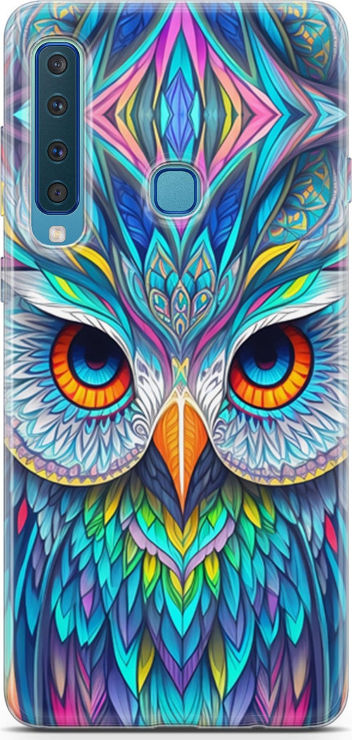 Galaxy A9 2018 Uyumlu Kılıf Yapayzeka 30 Baykuş Kenarları Şeffaf Kapak