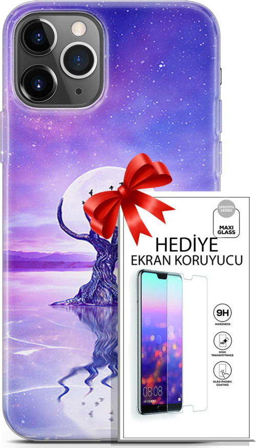 Apple İphone 11 Pro Kılıf Orijinal Seri Neo 30 Carnage Kenarları Şeffaf Kapak Ve Ekran Koruyucu